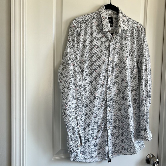 Non Fiction slim fit button down dress shirt size small 14-14 1/2" - Picture 2 of 5